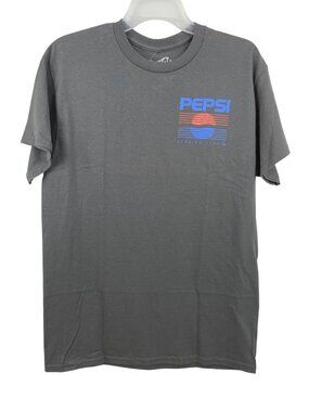 Pepsi-Cola Running Club 98 Mens Size Medium Gray Short Sleeve Graphic T-shirt